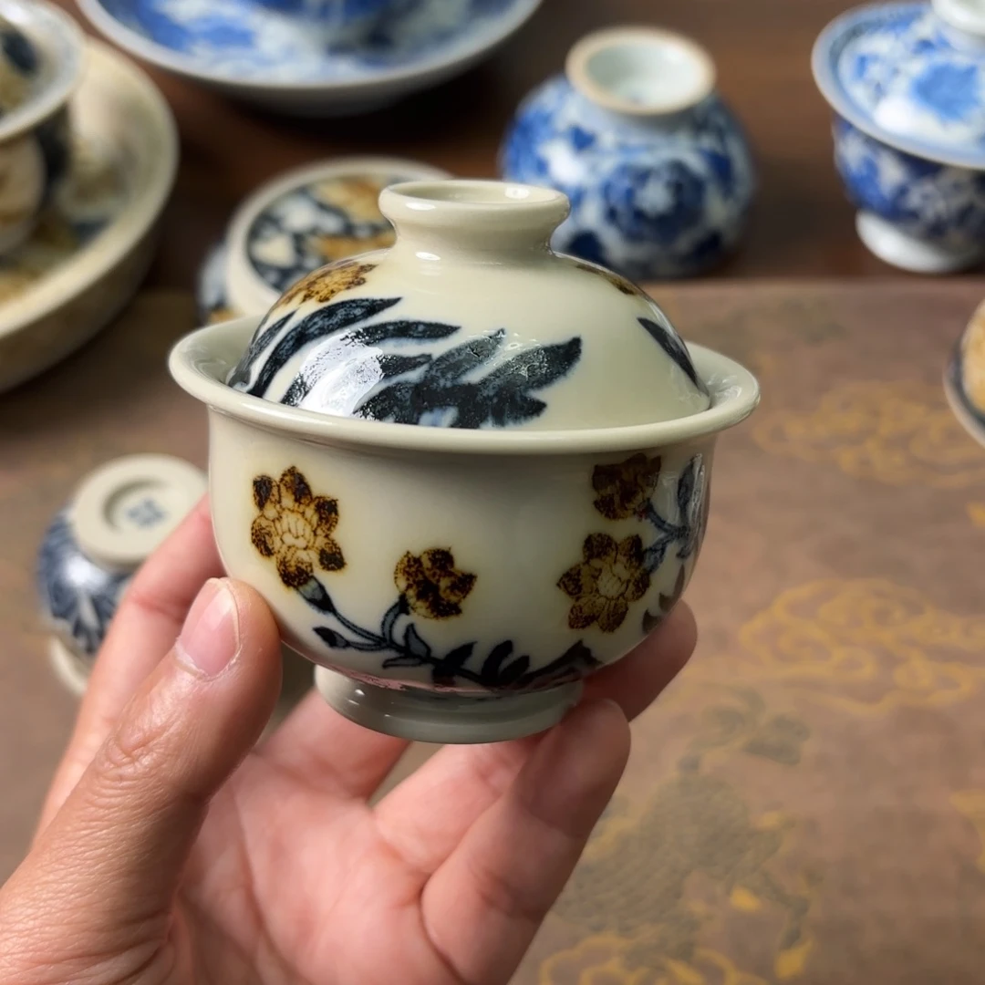摆件陶瓷景德镇手绘茶器