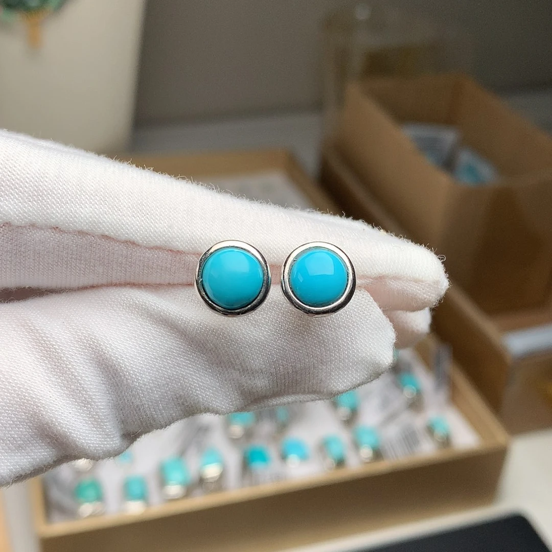 银S925镶嵌绿松石珠宝奇石