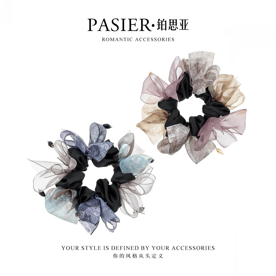 铂思亚 韩系百搭气质织带发圈FB2933【A】