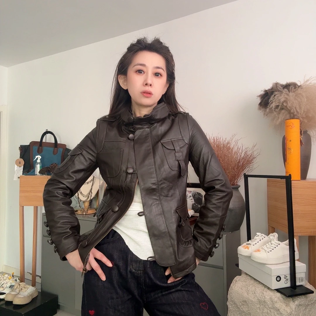 中古风个性短上衣女款短款休闲