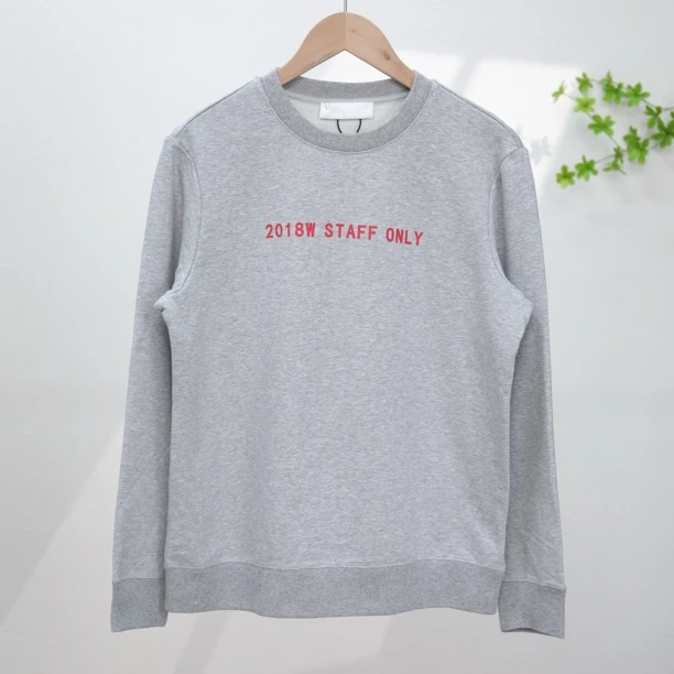 潮牌男女春秋小码简约印花字母毛圈圆领卫衣42602-c-8-4