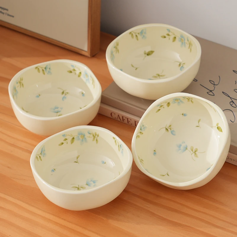 【4个装】兰玲花高颜值醋碟酱油碟调味碟骨碟菜碟小吃花生辣椒碟