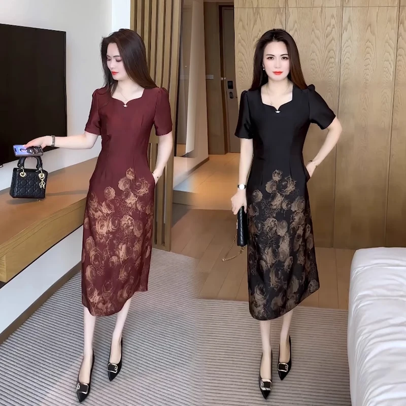 女装小个子连衣裙2025新款今年流行时尚显瘦洋气时髦夏款漂亮裙子