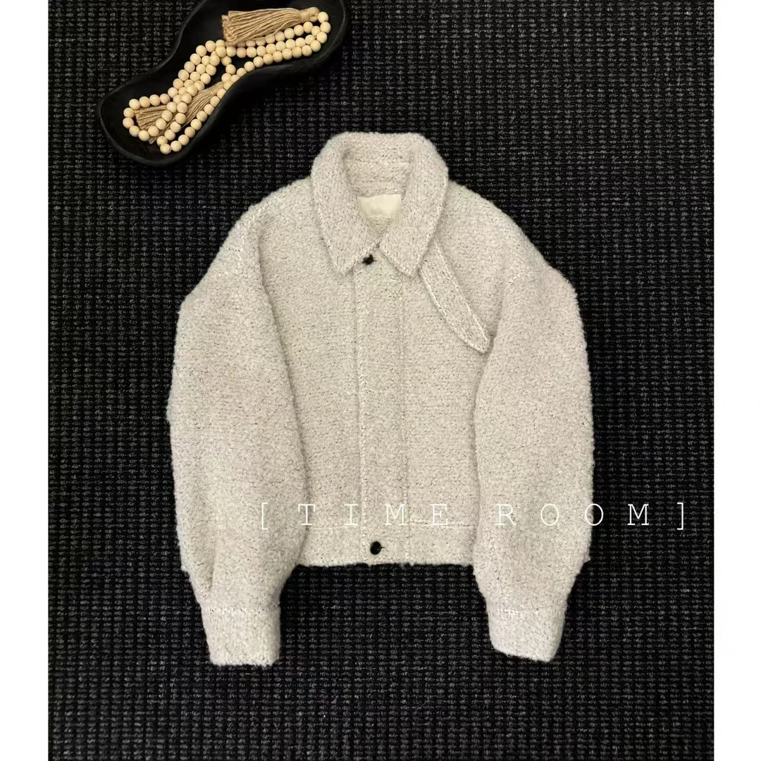 2025秋冬新品休闲圈圈绒羊毛外套