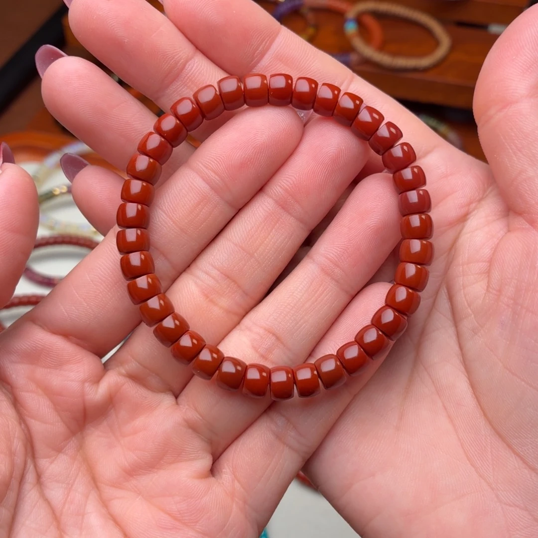 南红玛瑙未镶嵌手链男女
