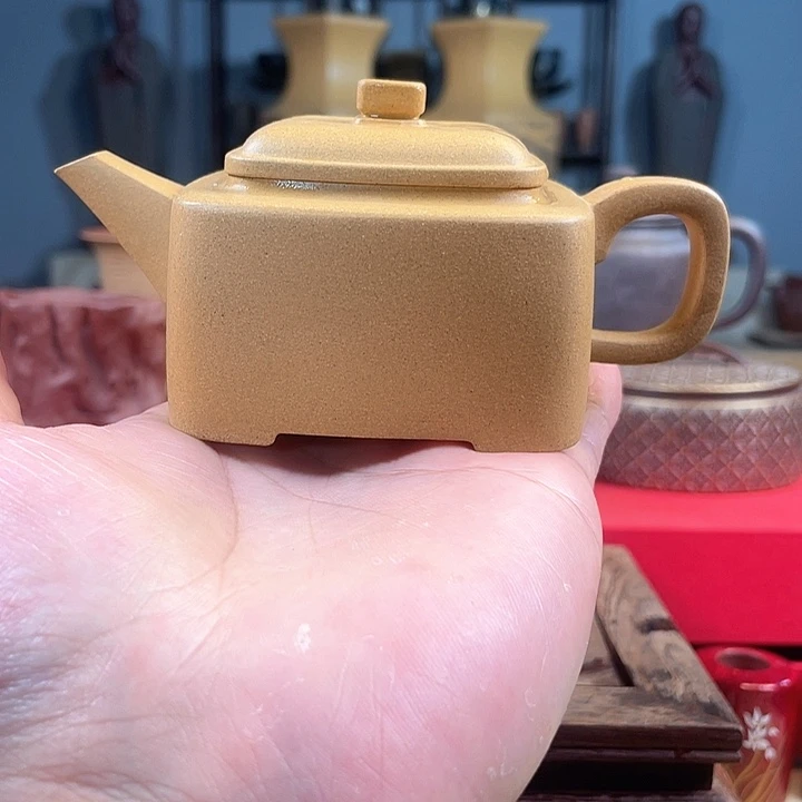 紫砂茶杯四方德钟微瑕