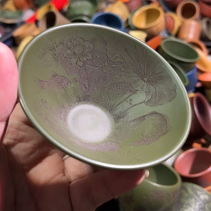 紫砂茶杯全手工紫砂主人杯