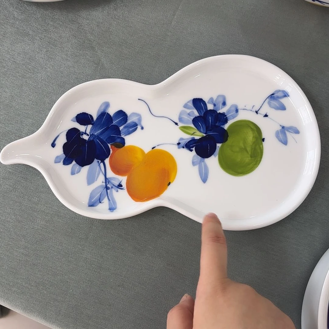 摆件景德镇陶瓷手绘餐具