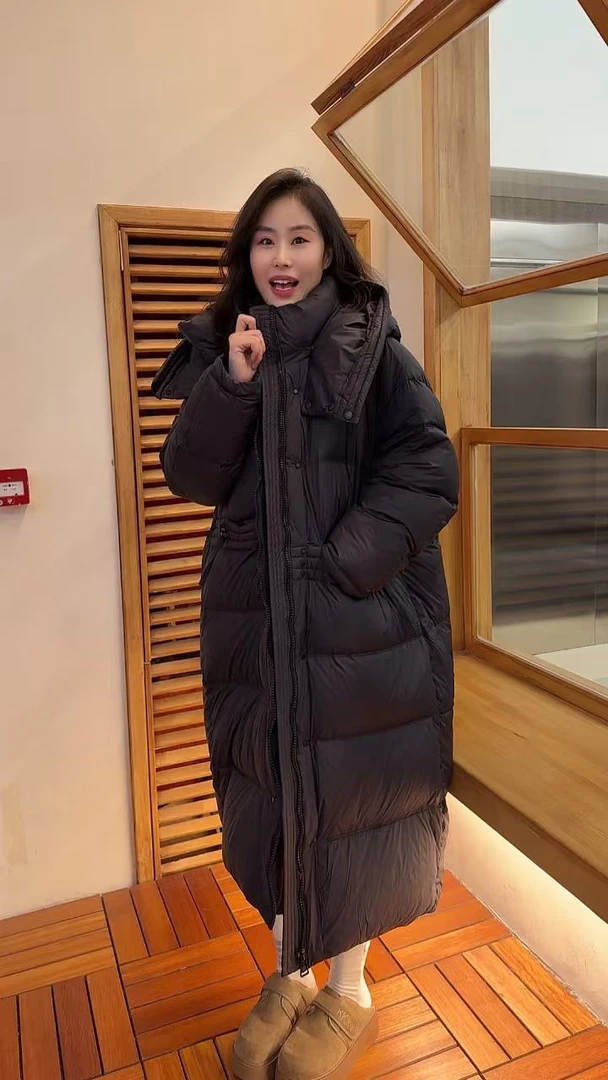 霍梦雪 东北羽绒服 黑色 A 253093