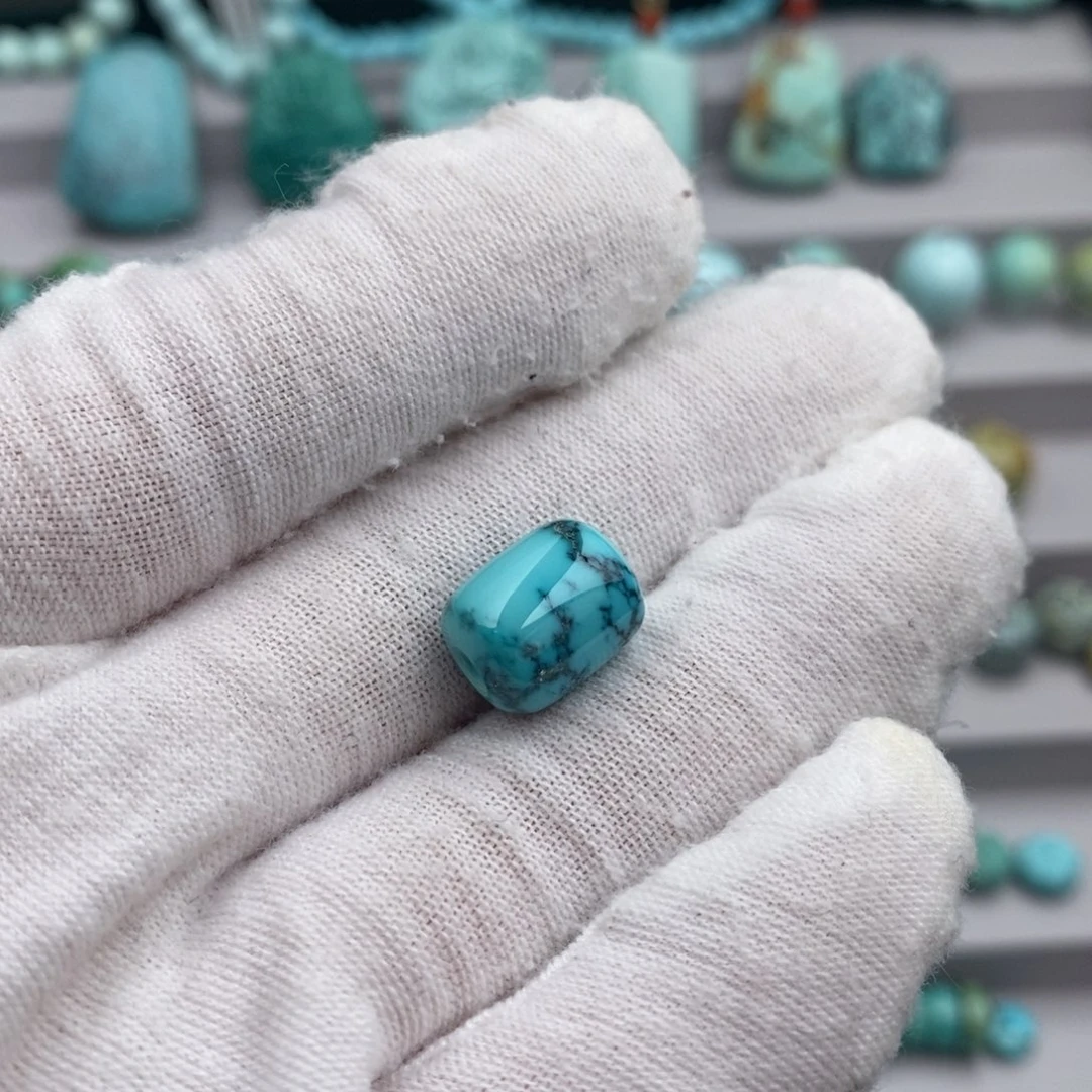 未镶嵌绿松石桶珠