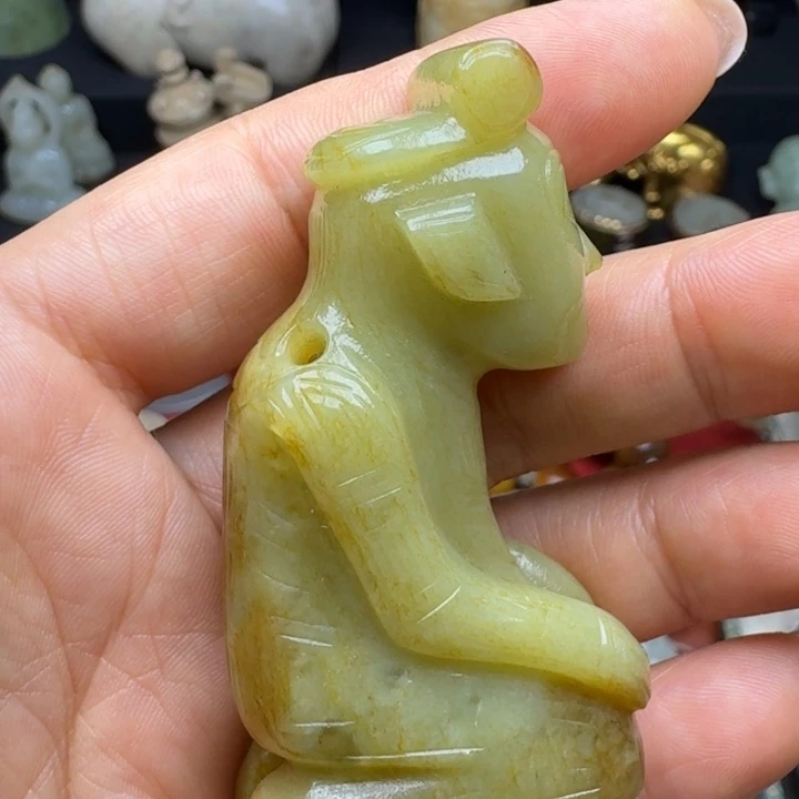 用***8手链未镶嵌和田玉（糖玉）