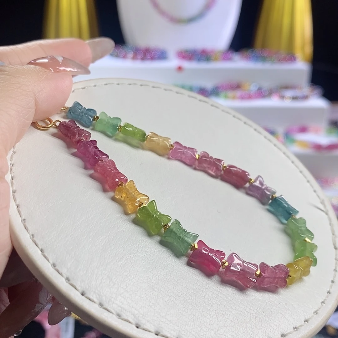 未镶嵌手链碧玺蝴蝶结