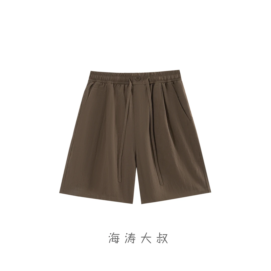 【海涛大叔】「漪夏自由」莱赛尔亚麻简约短裤