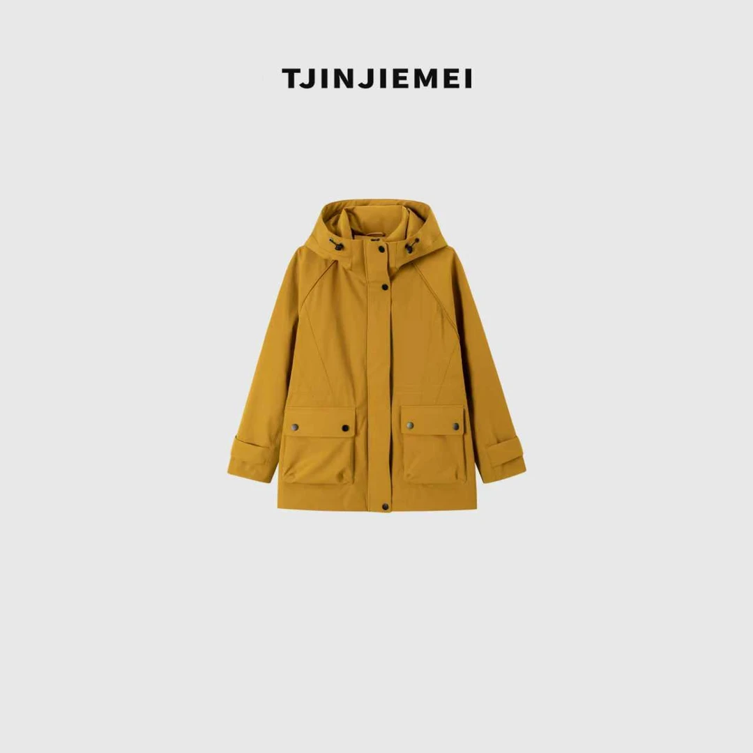 T井姐妹【行走】设计感派克冲锋衣连帽鹅绒服ERF2510-58882