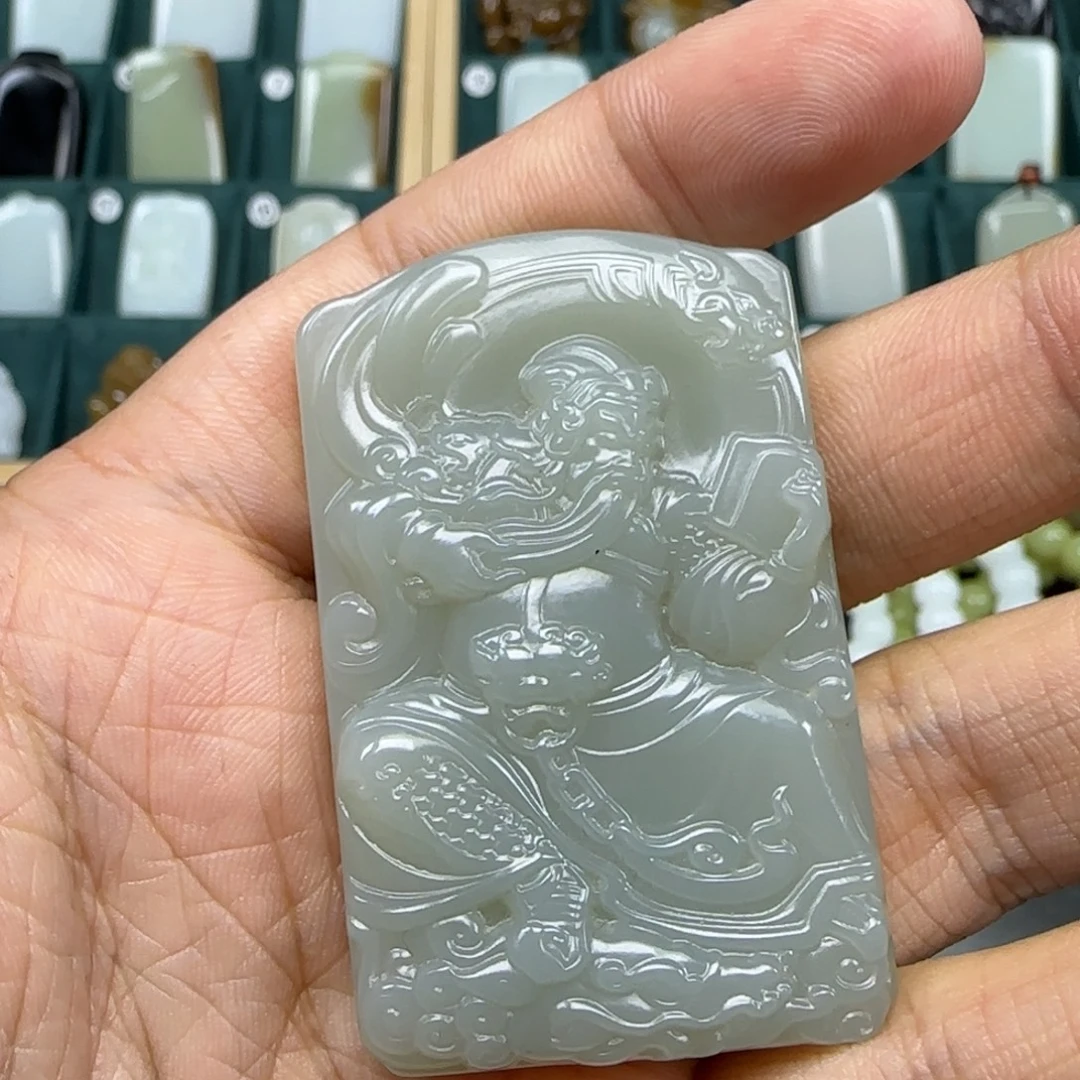 和田玉未镶嵌挂件