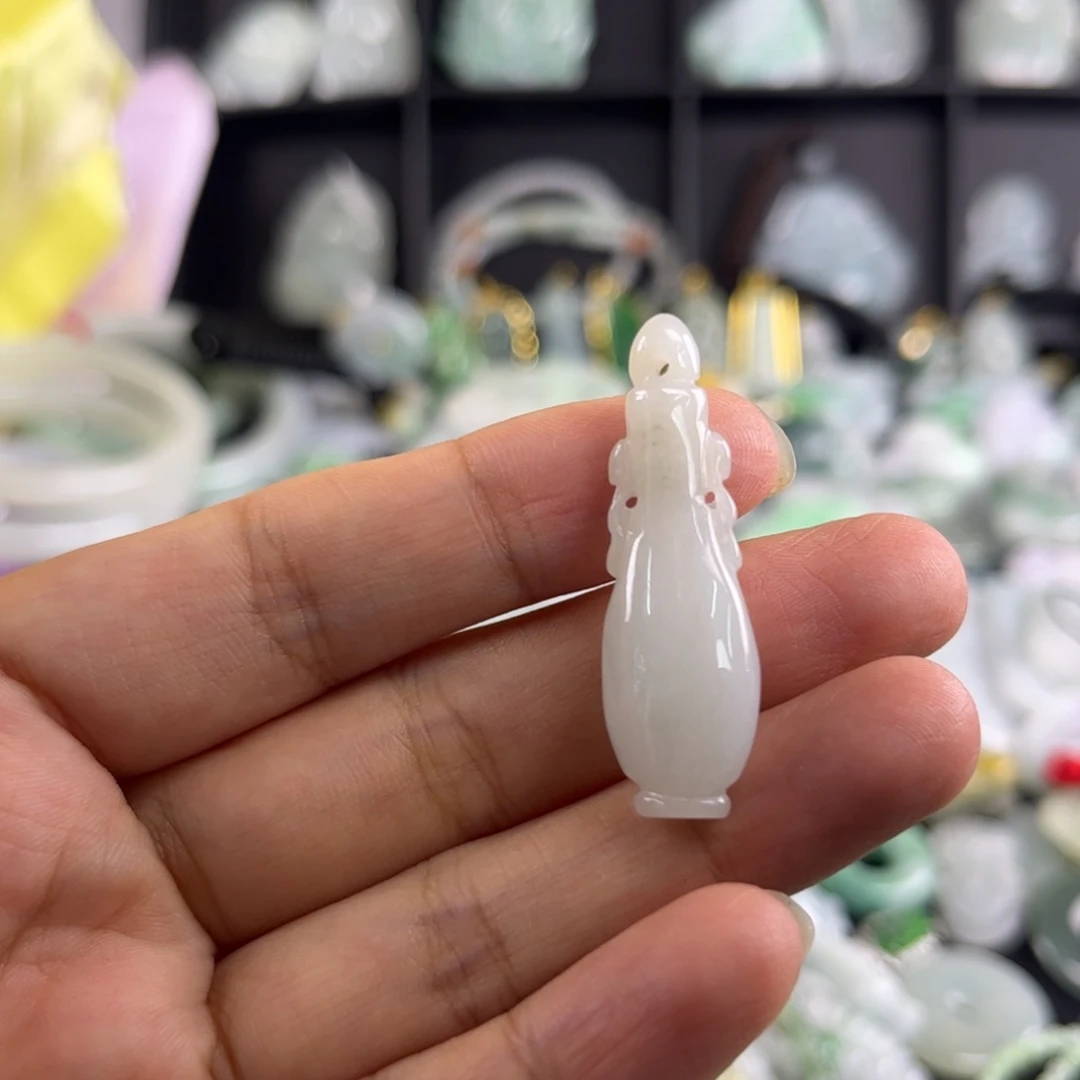 翡翠银S925镶嵌吊坠(不含链)