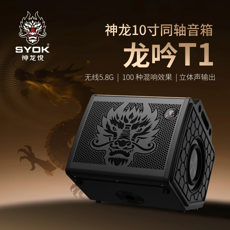SYOK龙吟T1有线连接5.1蓝牙移动便携音箱立体声支持蓝牙