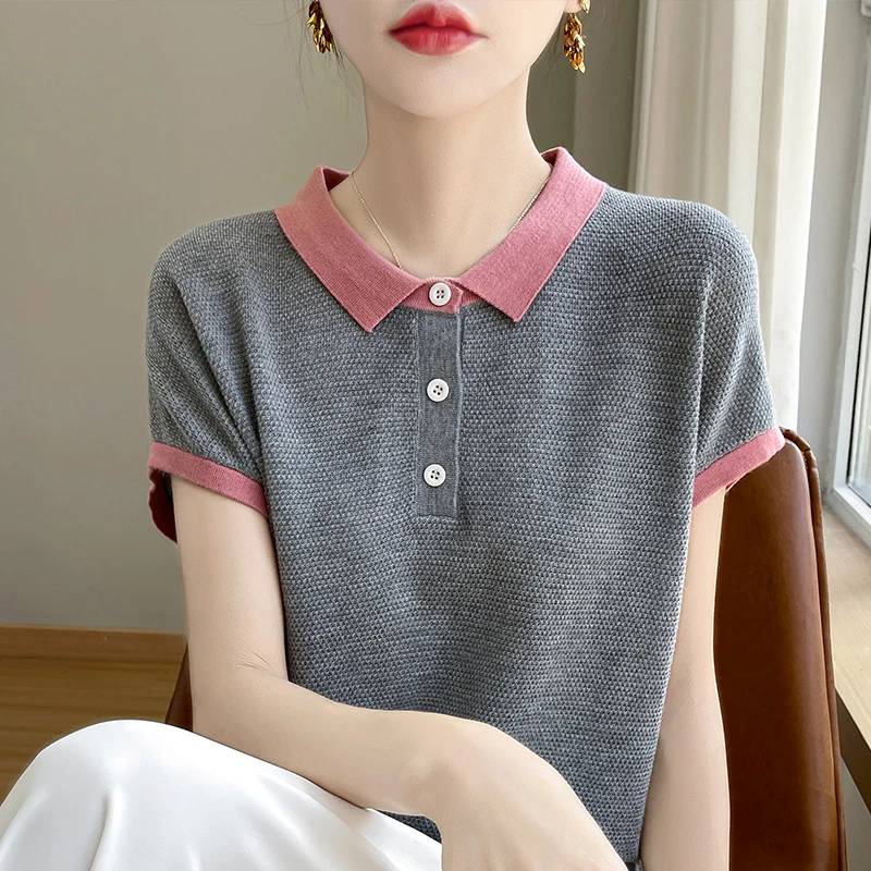 夏季新款爆款气质时髦洋气今年最火薄款设计感显瘦短袖减龄上档次