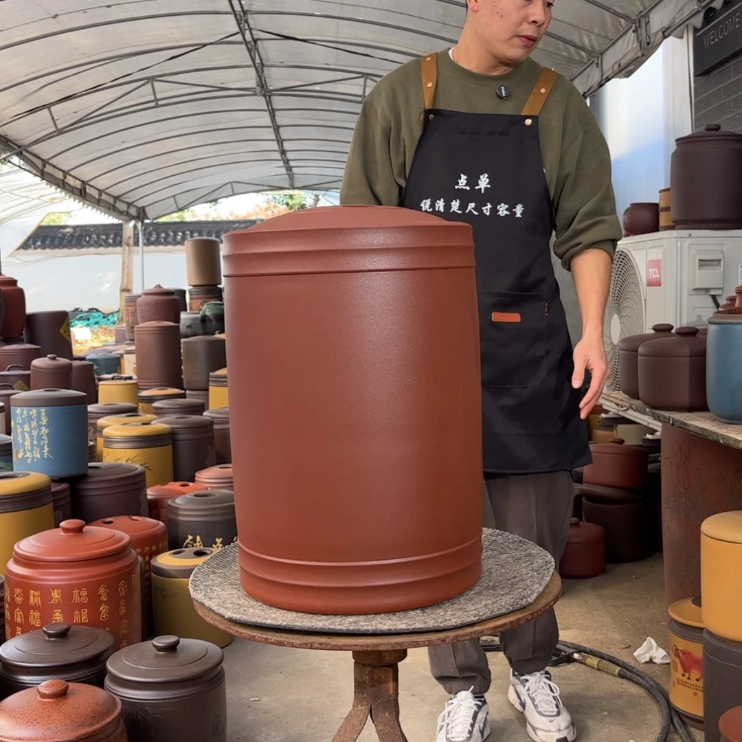 紫砂茶叶罐23 饼茶叶罐