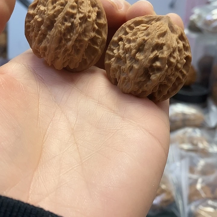 把件文玩核桃36蜡皮黄杆