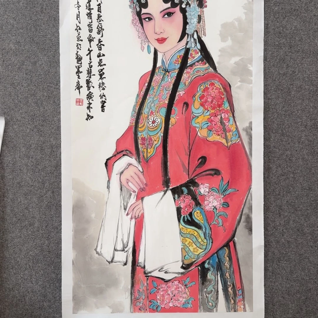 国画zz粟红英老师手绘作品