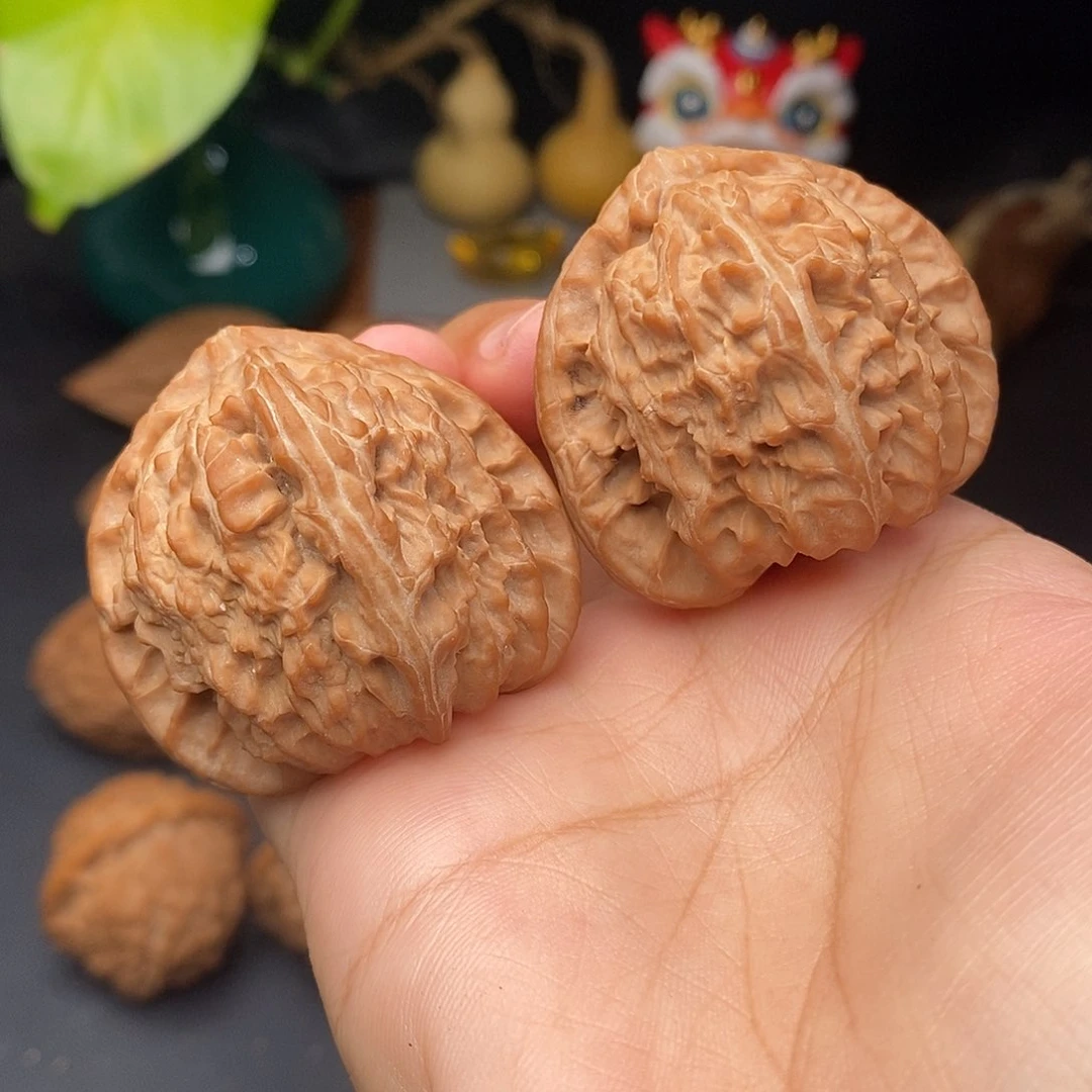 把件文玩核桃三角白全品41