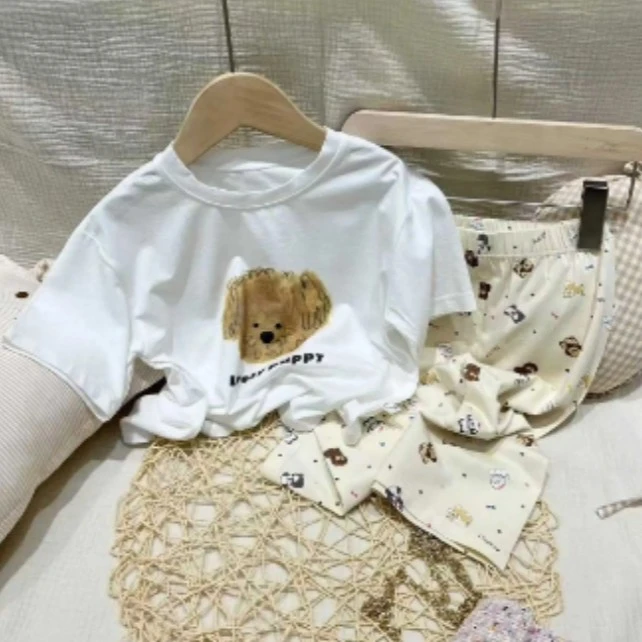 茜空调服七分儿童套装81411