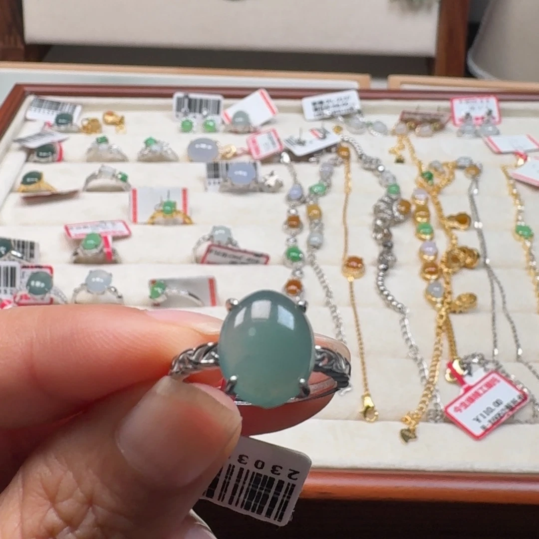 翡翠未镶嵌戒指翡翠直接