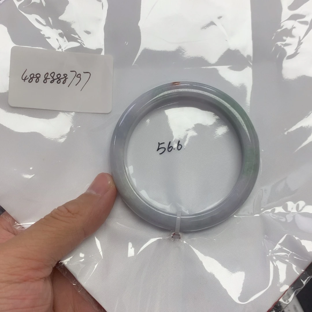 翡翠未镶嵌手镯56.6