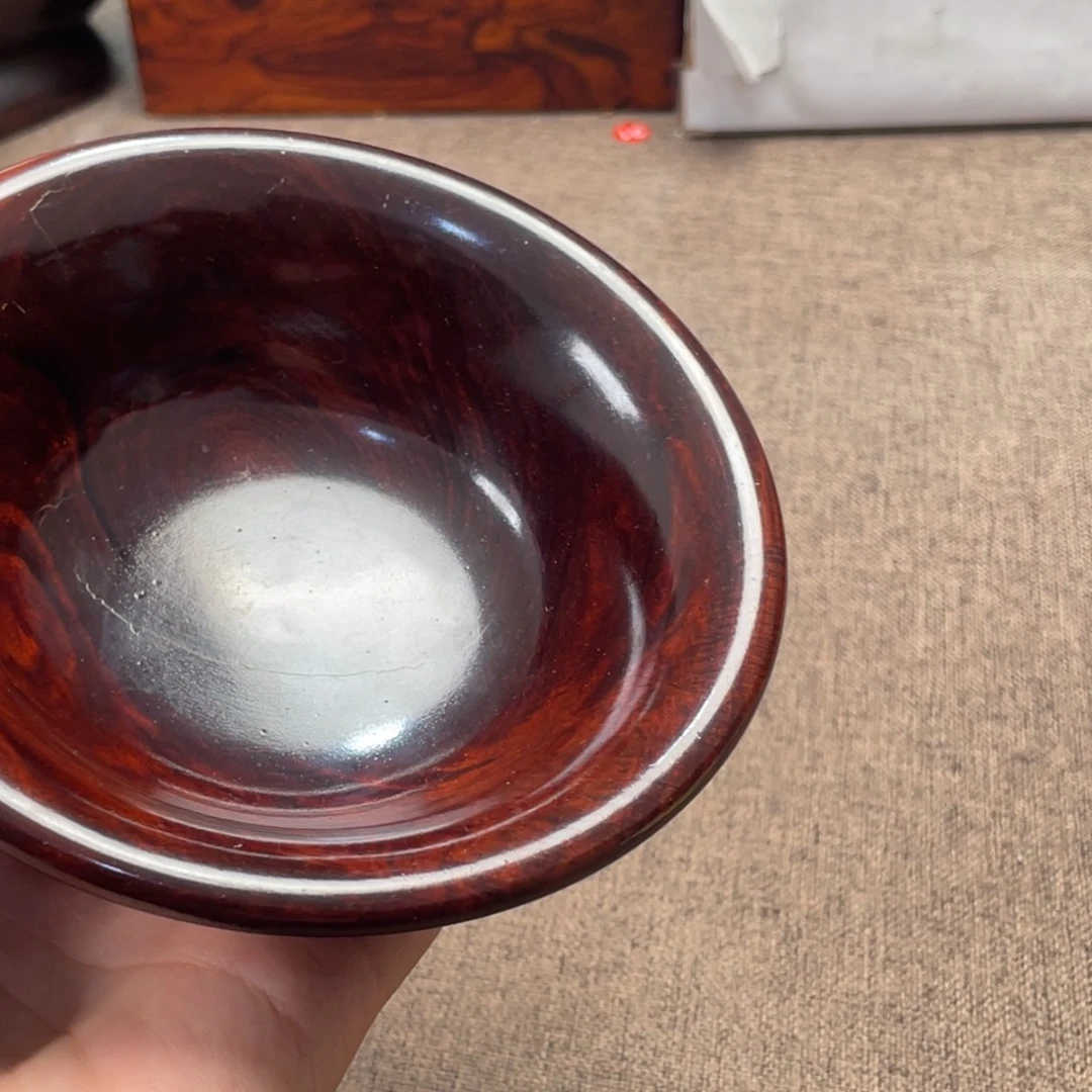 交趾黄檀（大红酸枝）木碗