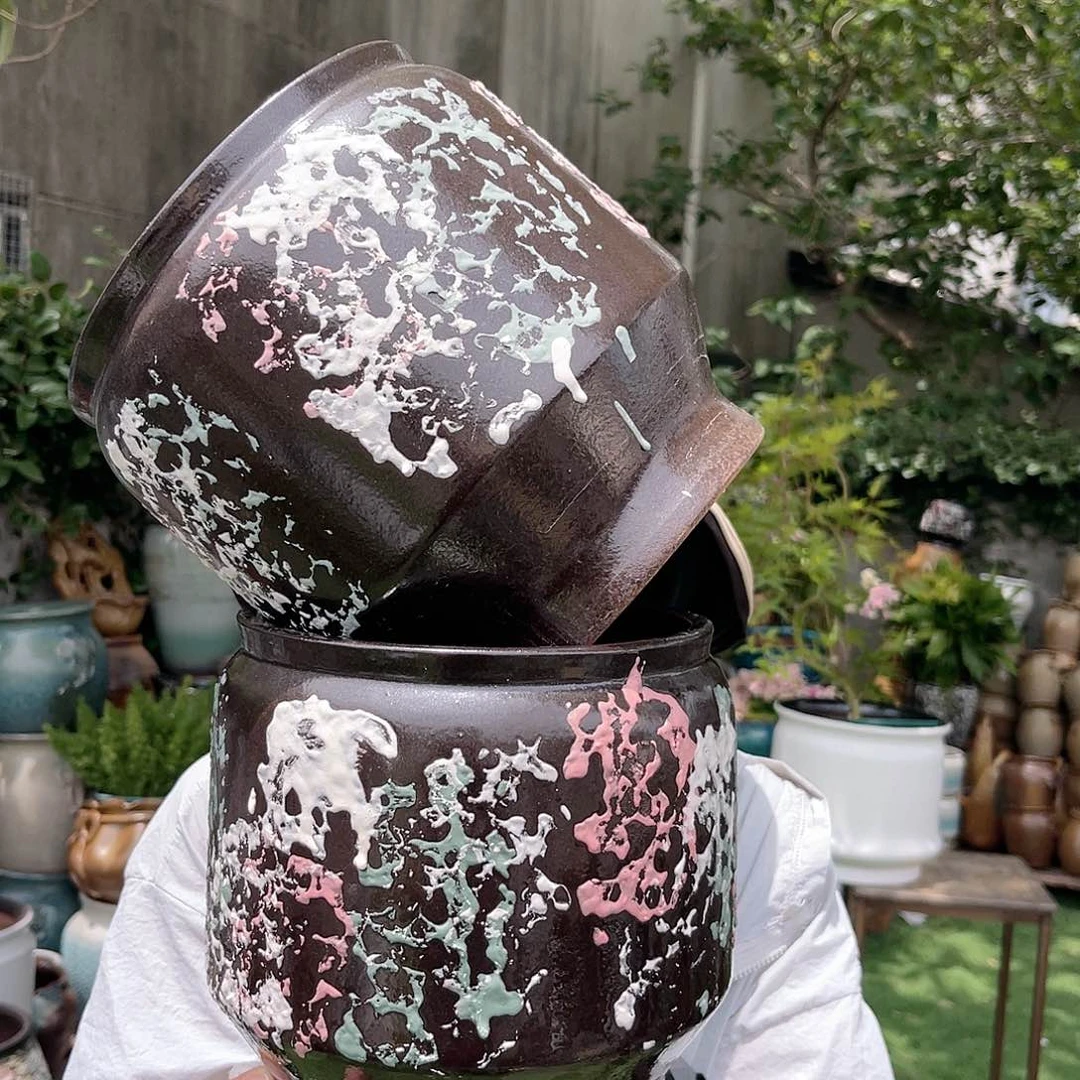 紫砂花盆王嫂花盆直播0513-高20口18 450