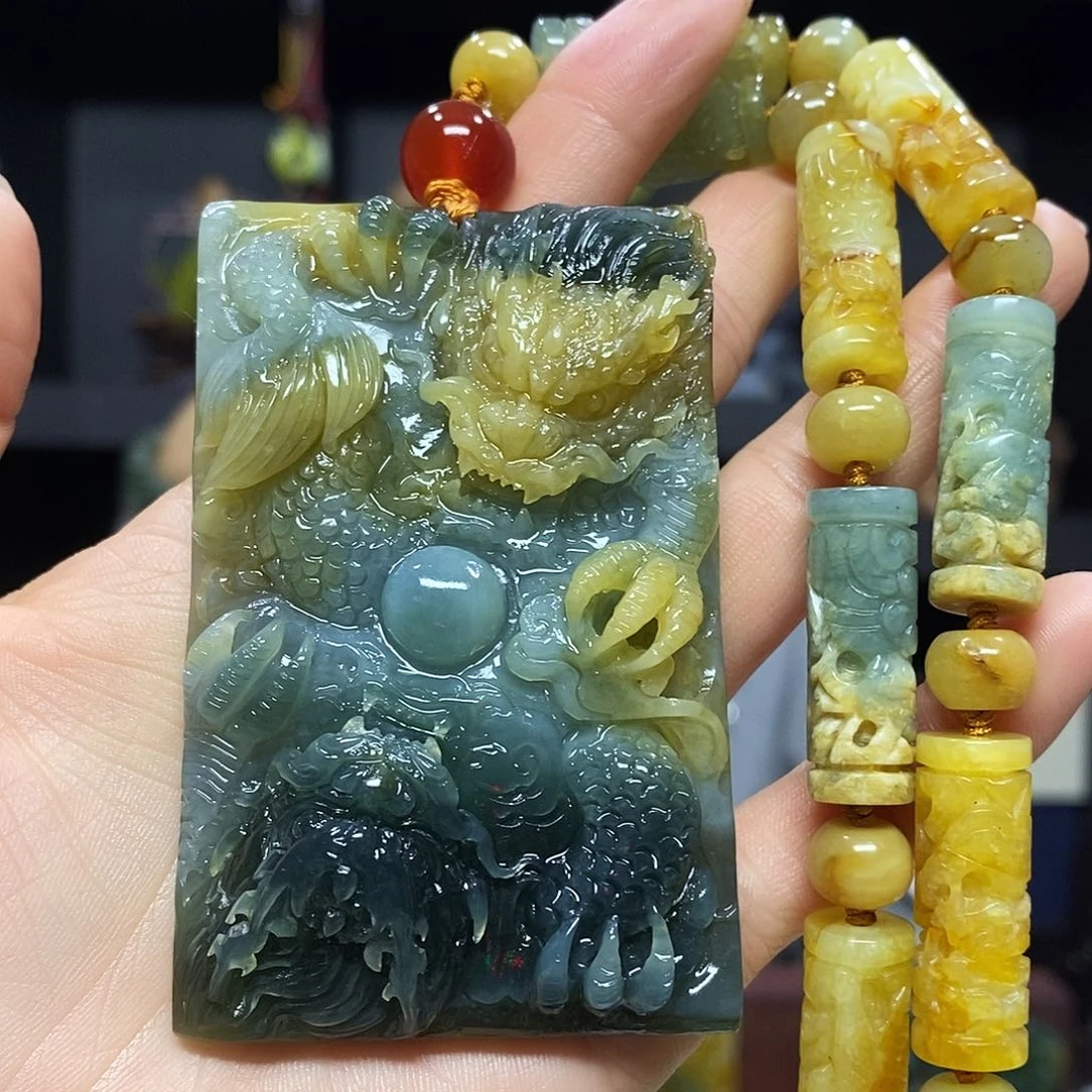 未镶嵌岫玉挂件吊坠