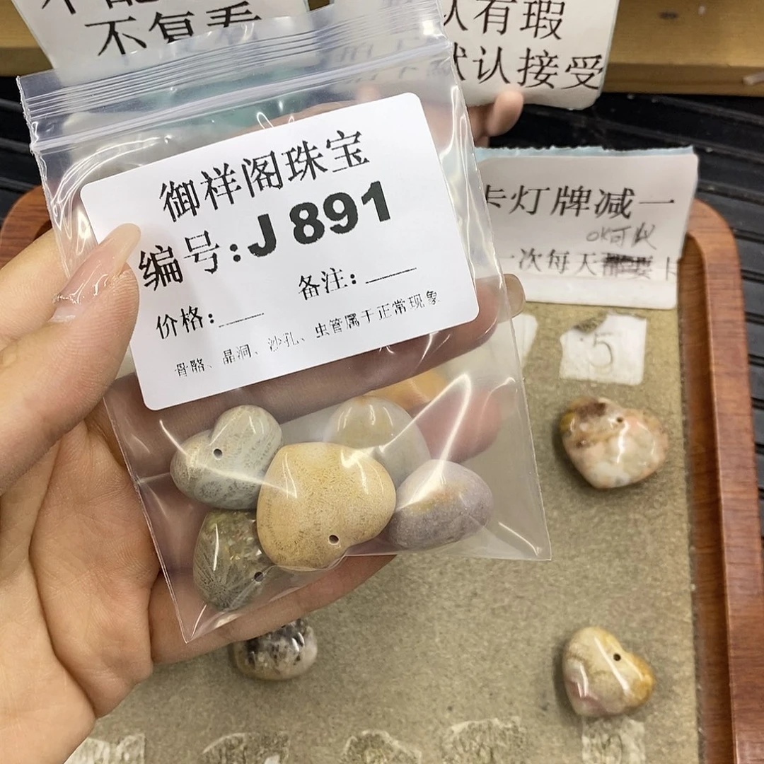 硅化珊瑚（珊瑚玉）未镶嵌颈饰腿***九