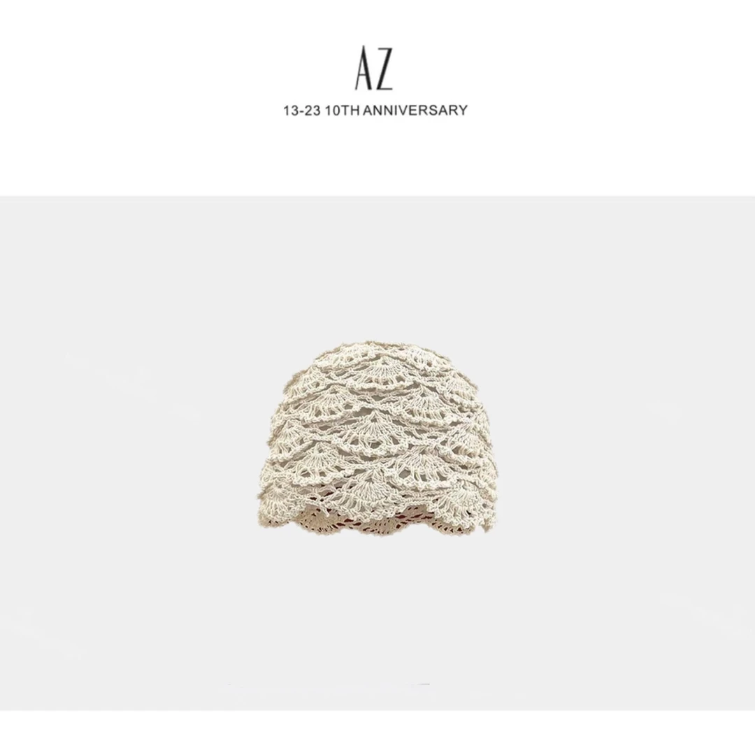 LIS&Az-日系纯手工钩织镂空帽LS351