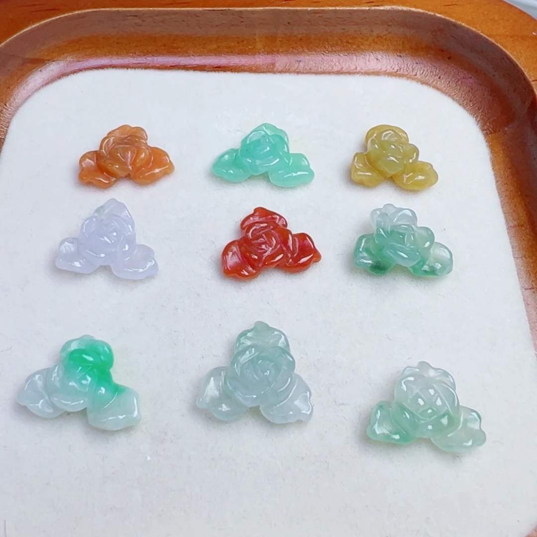 翡翠散珠立体花花一个