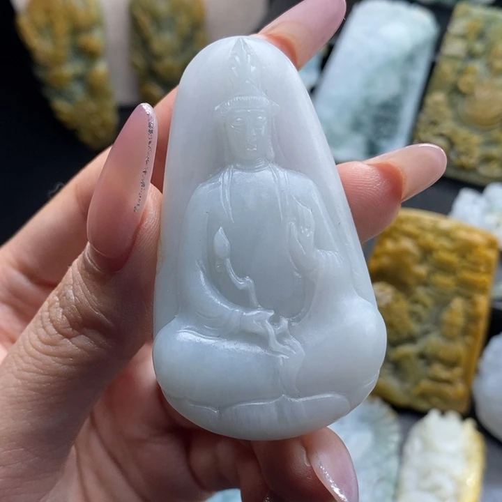 定制翡翠未镶嵌观音