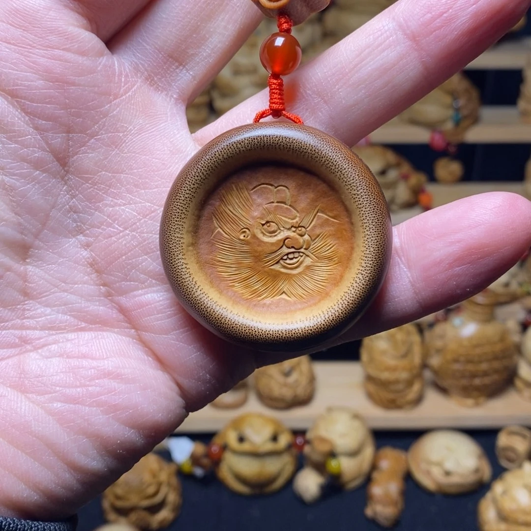 竹老竹节钟馗腰牌