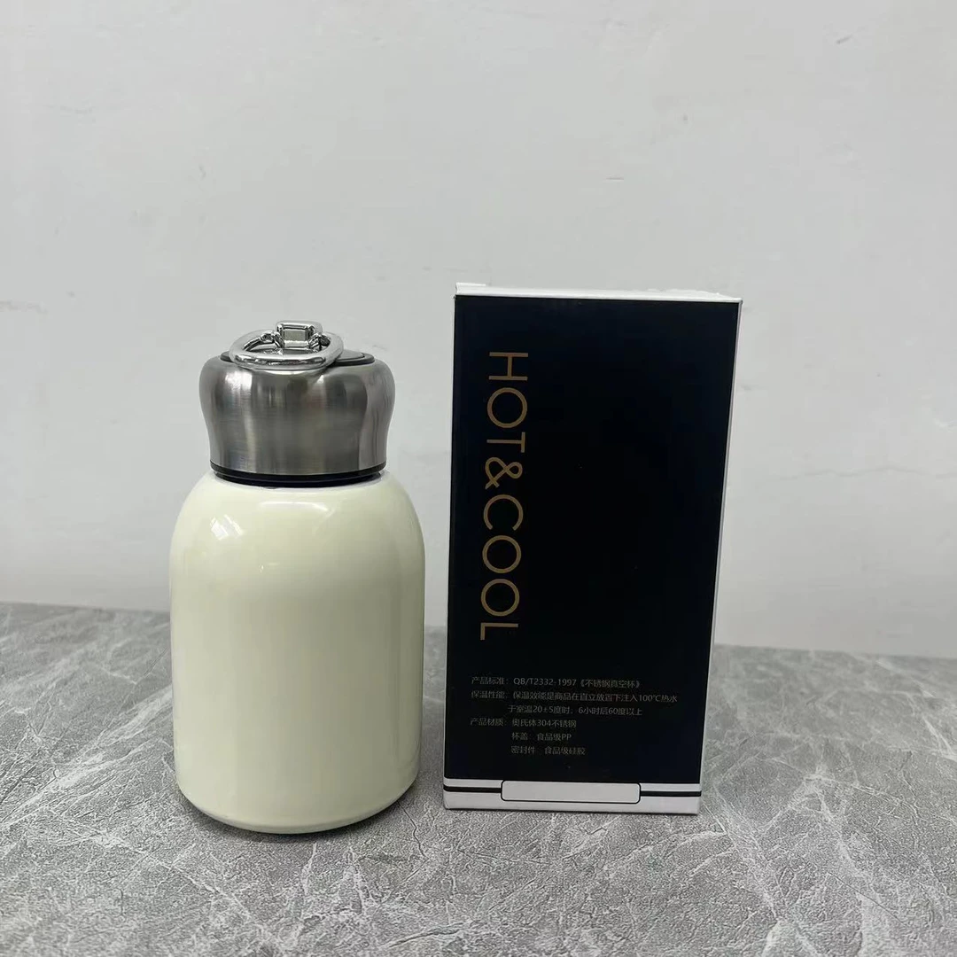 小胖丁保温杯雅致白【汤姆粉丝专属】2024新品上市网红创新爆款出口