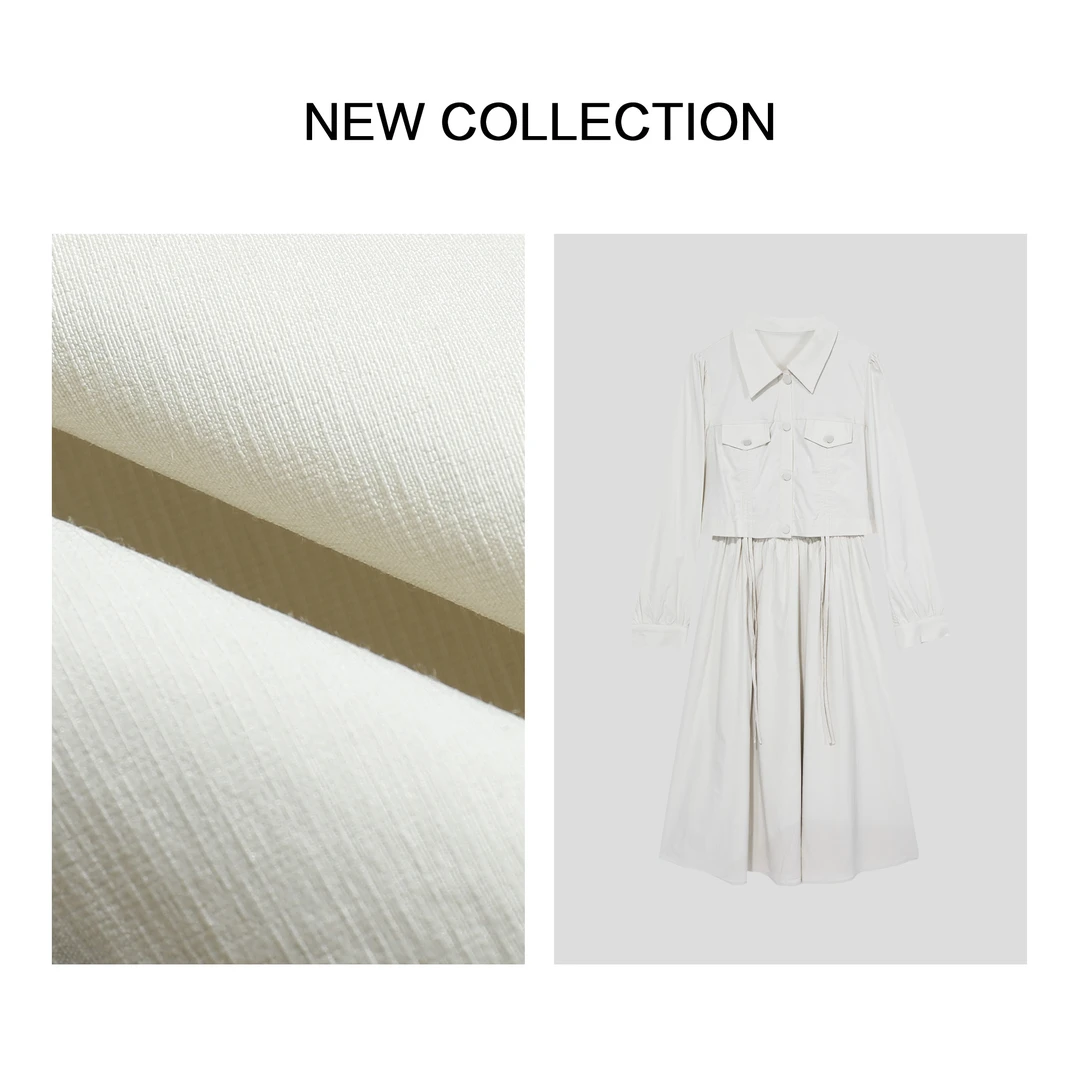 【香香专属】D3F39058B 女士春日优雅外套连衣裙套装-3573