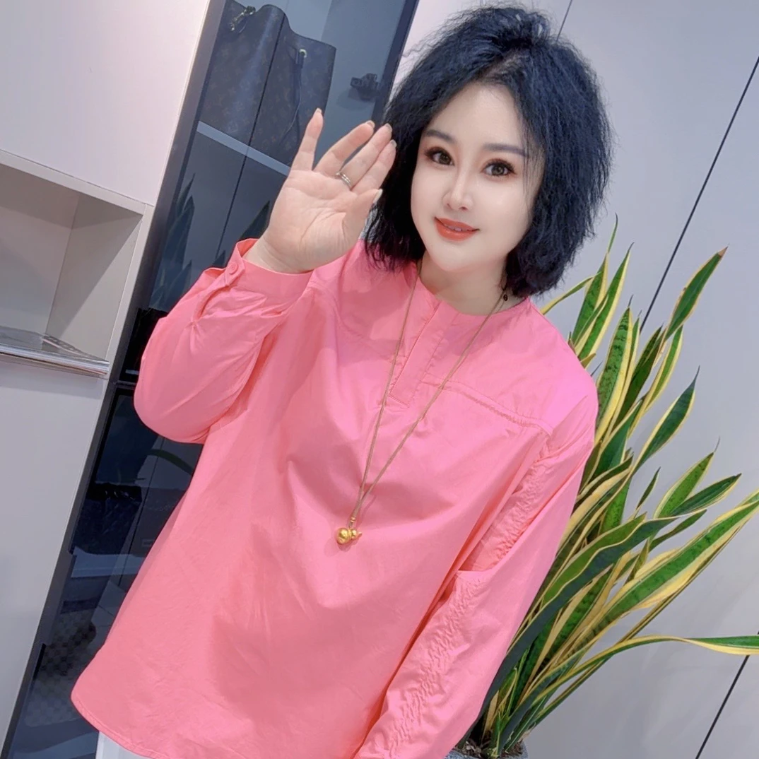 【娟姐精选】82138欧货经典时尚大版衬衫