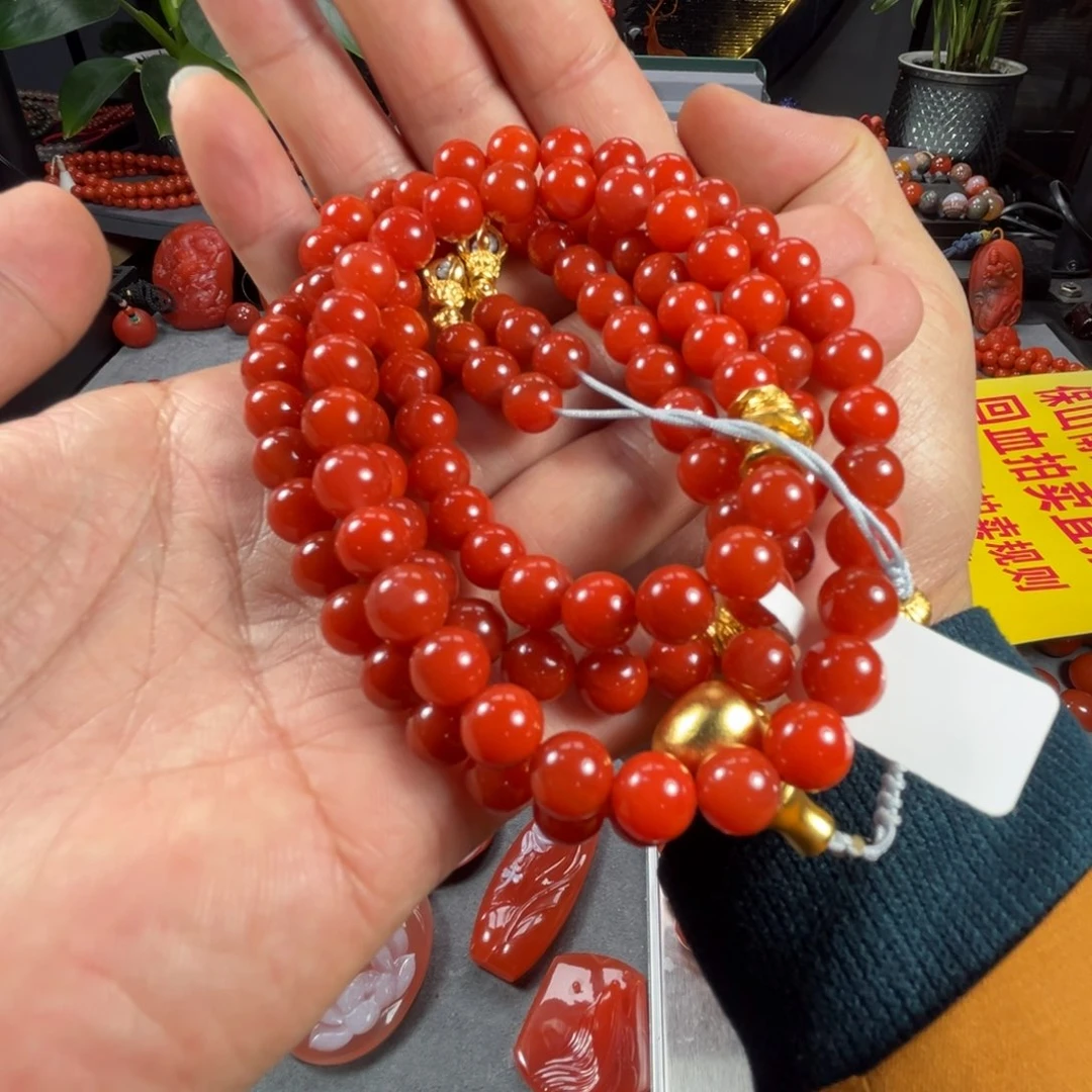 南红玛瑙手链未镶嵌大**市