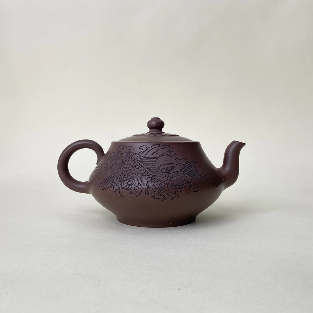 宜兴手工紫砂陶 王国祥茶壶GS3663-5