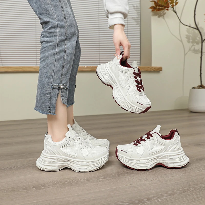 阿比让潮流时尚透气百搭舒适厚底增高轻便休闲ins老爹鞋JC2117