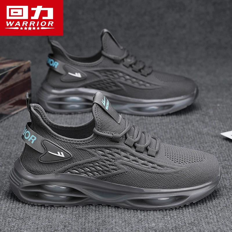 回力男鞋秋季透气飞织网面鞋休闲网鞋气垫跑步鞋男士户外运动潮鞋