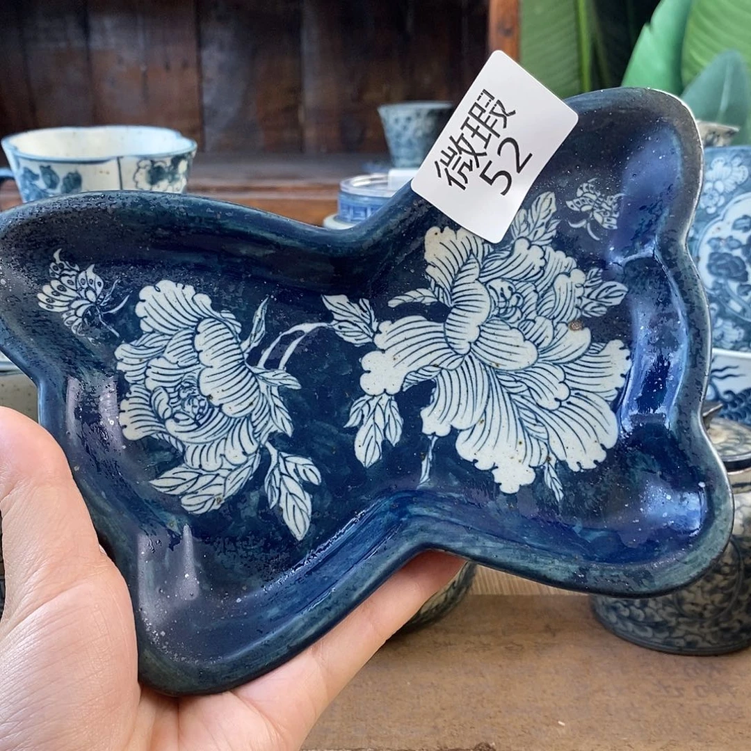 手工手绘青花高温陶瓷