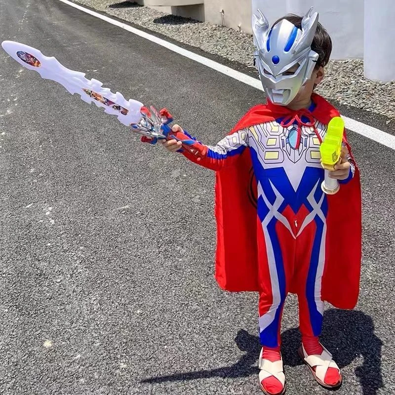 赛罗迪迦奥特曼连体衣服表演服装男孩女童连体衣演出战衣COS服
