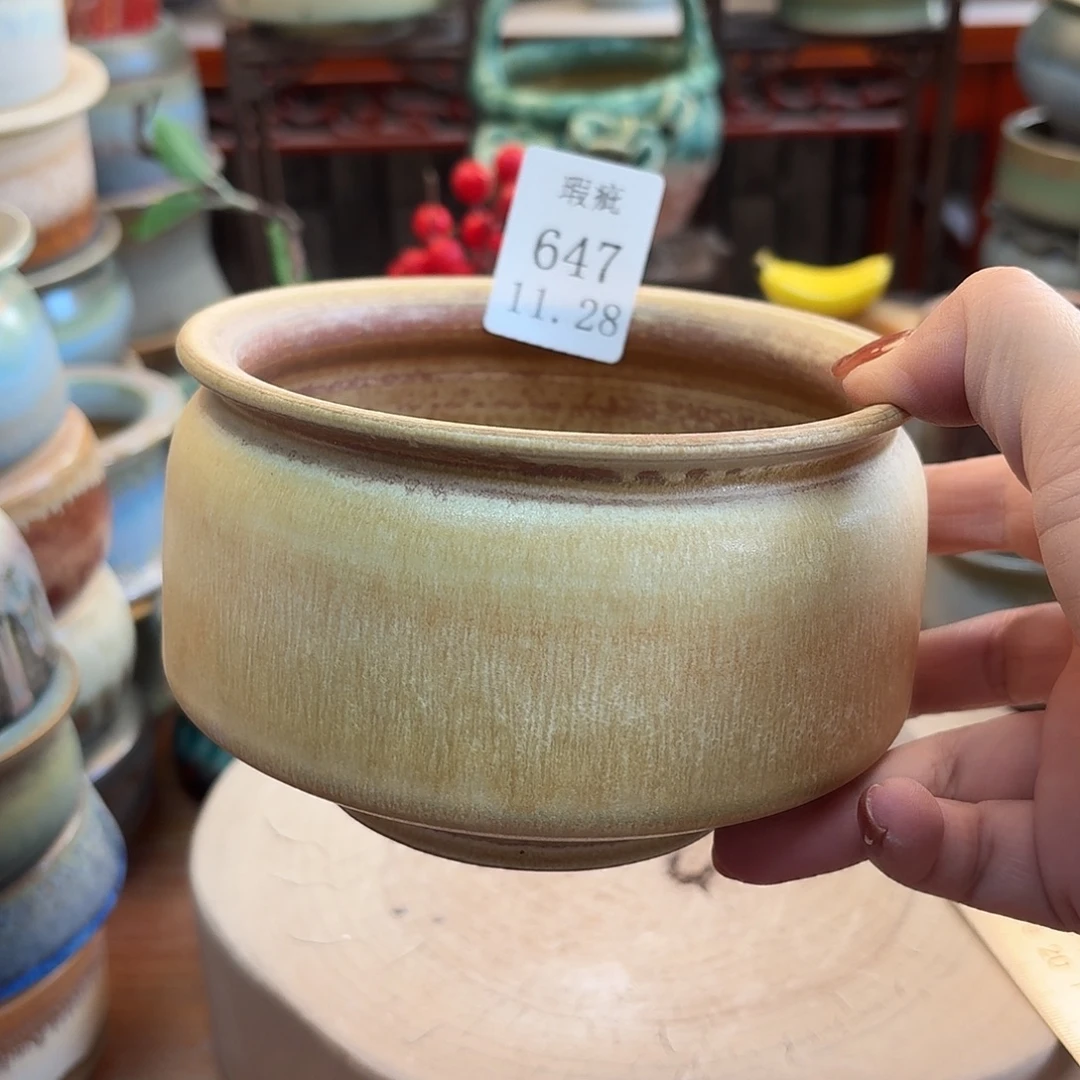 瓷片景德镇陶瓷手工制作口11高8