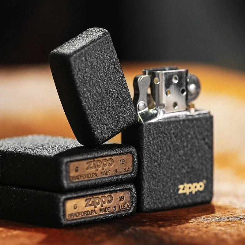 ZIPPO/之宝打火机236黑裂漆系列美版男士经典防风送礼MBJ1H1X1