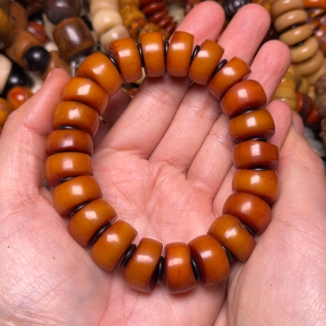 【闪购商品】牛骨手串/手链牛骨不规则切16×22颗