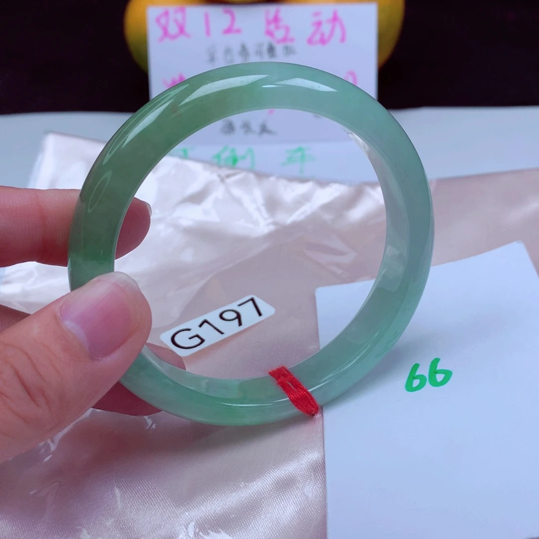 未镶嵌手镯翡翠缅甸天然A货翡翠手镯60